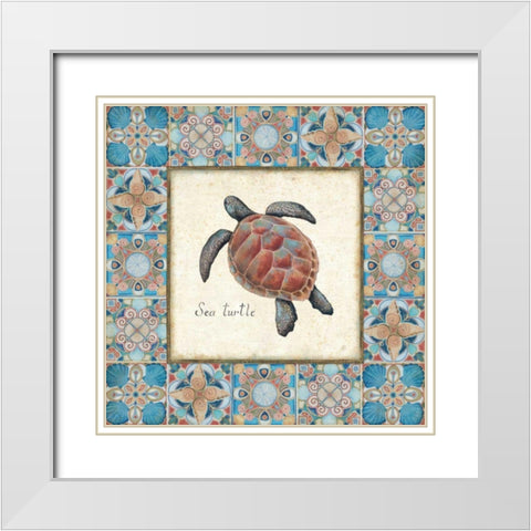 Oceanography Framed II v.2 White Modern Wood Framed Art Print with Double Matting by Brissonnet, Daphne