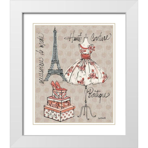 Fashion Week II White Modern Wood Framed Art Print with Double Matting by Tavoletti, Anne