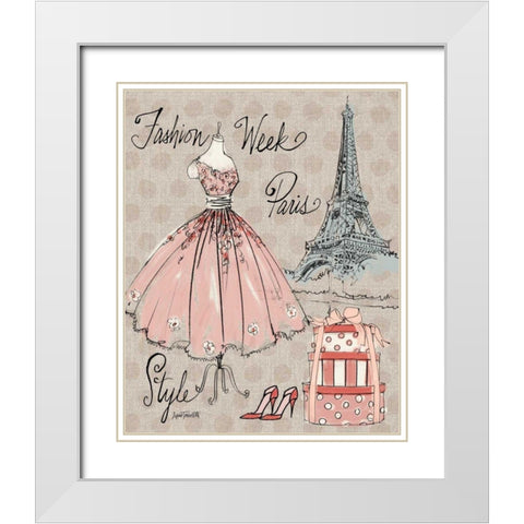 Fashion Week III White Modern Wood Framed Art Print with Double Matting by Tavoletti, Anne
