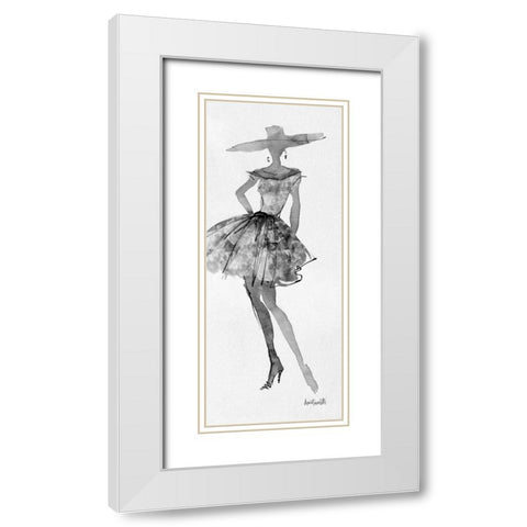 Fashion Sketchbook V White Modern Wood Framed Art Print with Double Matting by Tavoletti, Anne