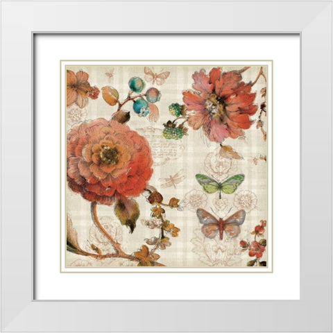 French Country IV White Modern Wood Framed Art Print with Double Matting by Audit, Lisa