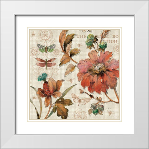 French Country V White Modern Wood Framed Art Print with Double Matting by Audit, Lisa