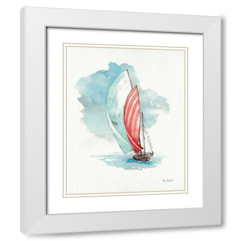 In the Moment I White Modern Wood Framed Art Print with Double Matting by Audit, Lisa