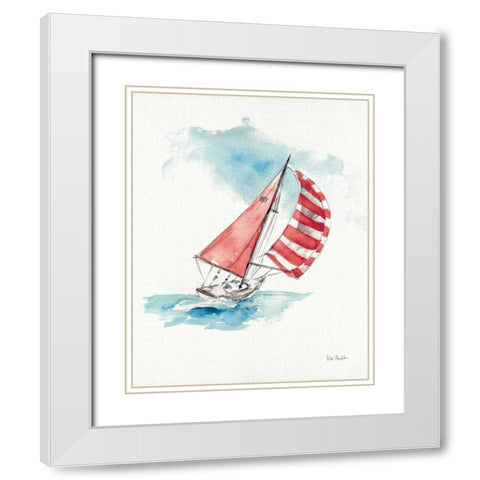 In the Moment II White Modern Wood Framed Art Print with Double Matting by Audit, Lisa