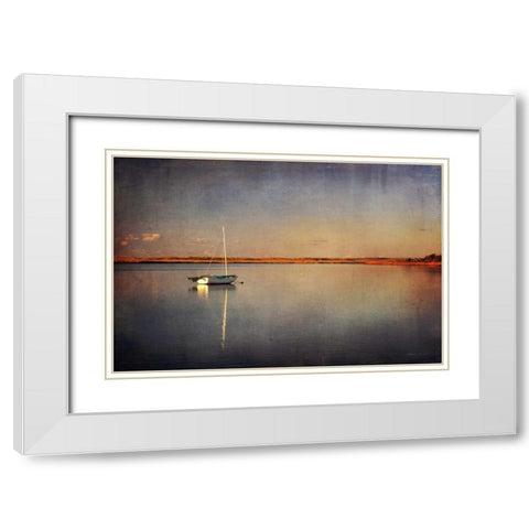 Last Boat in the Bay White Modern Wood Framed Art Print with Double Matting by Gendreau, Katherine