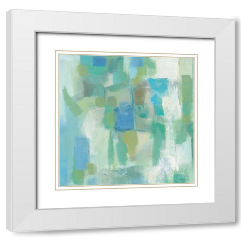 Mountain Spring White Modern Wood Framed Art Print with Double Matting by Vassileva, Silvia