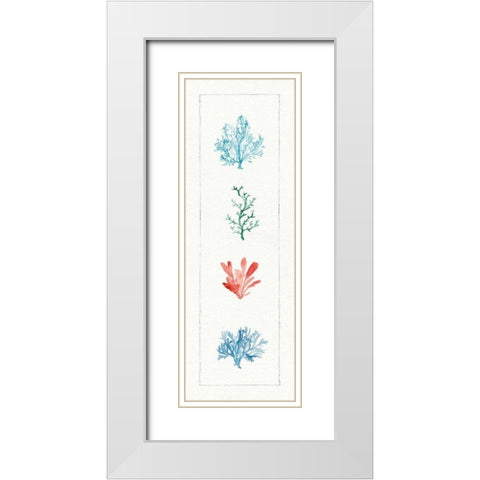 Water Coral VIII White Modern Wood Framed Art Print with Double Matting by Audit, Lisa
