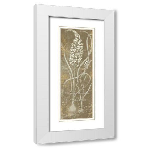 Flower Lines III White Modern Wood Framed Art Print with Double Matting by Schlabach, Sue