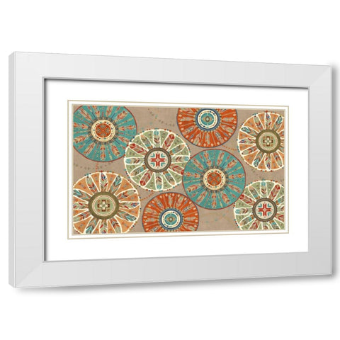 Southwest at Heart XII White Modern Wood Framed Art Print with Double Matting by Charron, Veronique