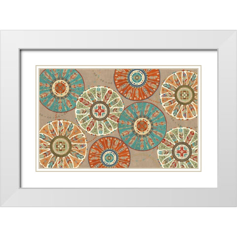 Southwest at Heart XII White Modern Wood Framed Art Print with Double Matting by Charron, Veronique