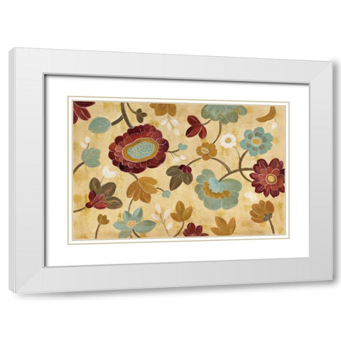 Arts and Crafts Garden I White Modern Wood Framed Art Print with Double Matting by Vassileva, Silvia