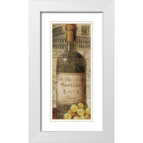 European Wines I White Modern Wood Framed Art Print with Double Matting by Charron, Veronique