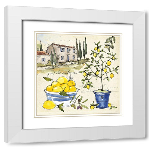 Citron III White Modern Wood Framed Art Print with Double Matting by Tavoletti, Anne