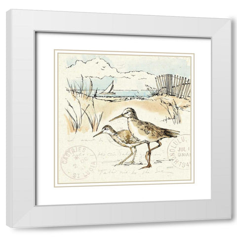Coastal Breeze IX White Modern Wood Framed Art Print with Double Matting by Tavoletti, Anne