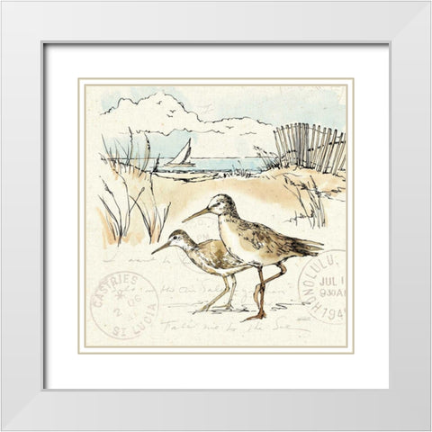 Coastal Breeze IX White Modern Wood Framed Art Print with Double Matting by Tavoletti, Anne