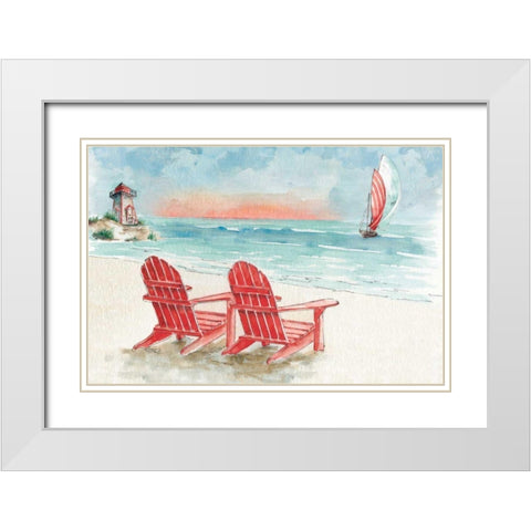In the Moment VII White Modern Wood Framed Art Print with Double Matting by Audit, Lisa