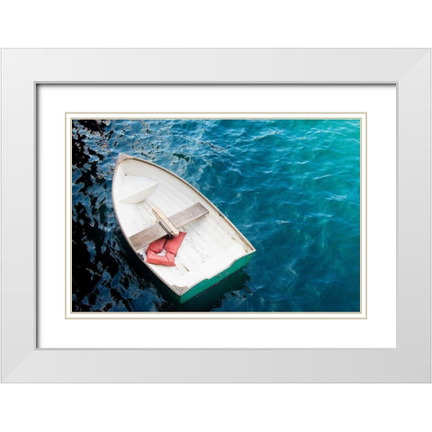 Rowboat I White Modern Wood Framed Art Print with Double Matting by Urquhart, Elizabeth