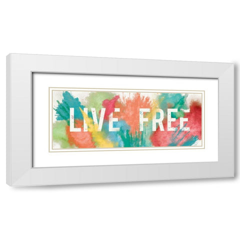 Be Bold IV White Modern Wood Framed Art Print with Double Matting by Aiken, Jess