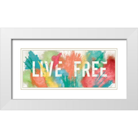 Be Bold IV White Modern Wood Framed Art Print with Double Matting by Aiken, Jess