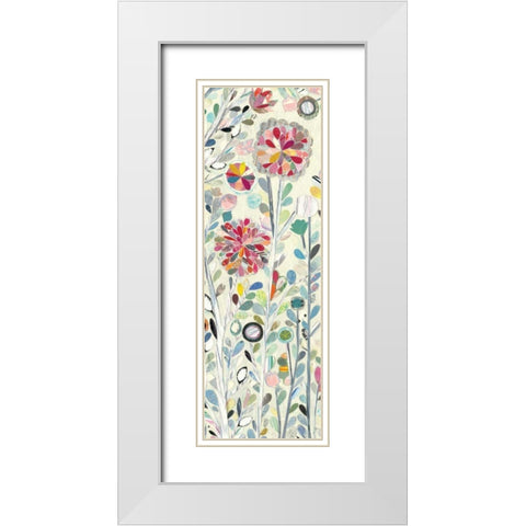 Spring Blossoms III White Modern Wood Framed Art Print with Double Matting by Boggs, Candra