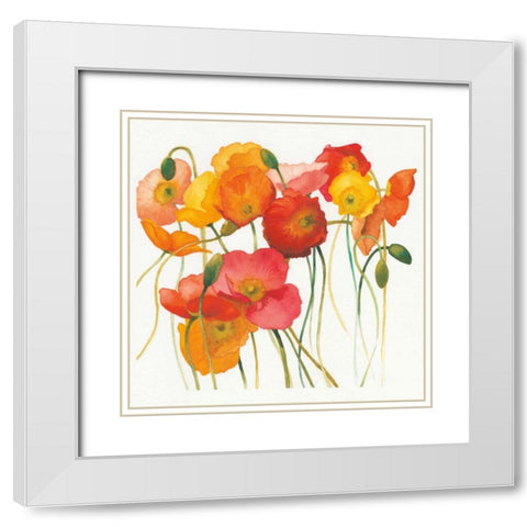 Fall Icelands Sq Crop White Modern Wood Framed Art Print with Double Matting by Novak, Shirley