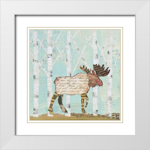 In the Forest I White Modern Wood Framed Art Print with Double Matting by Prahl, Courtney