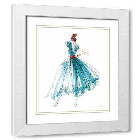 Colorful Fashion II White Modern Wood Framed Art Print with Double Matting by Tavoletti, Anne