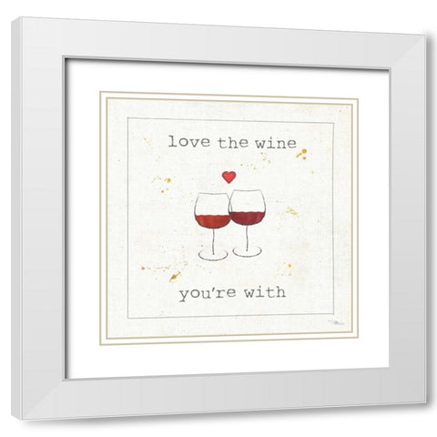 Flavor Notes VIII White Modern Wood Framed Art Print with Double Matting by Pela Studio
