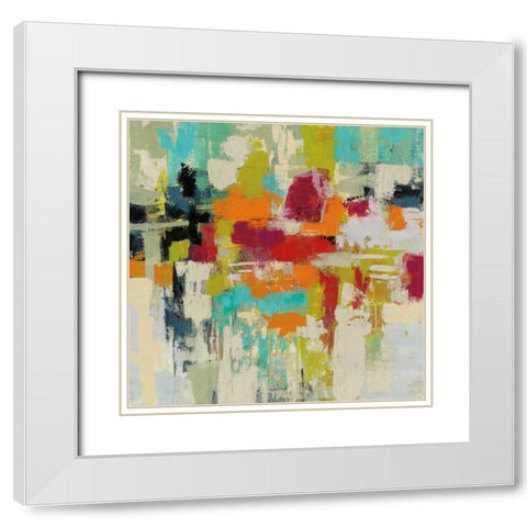 Summer Silk Road White Modern Wood Framed Art Print with Double Matting by Vassileva, Silvia