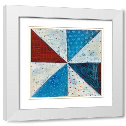 Modern Americana IV White Modern Wood Framed Art Print with Double Matting by Averinos, Melissa