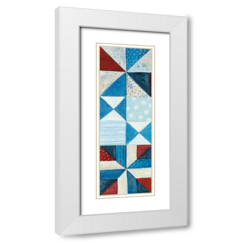 Modern Americana Panel I White Modern Wood Framed Art Print with Double Matting by Averinos, Melissa