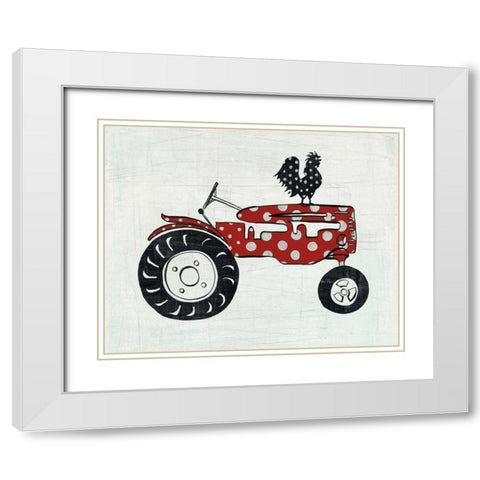 Modern Americana Farm V White Modern Wood Framed Art Print with Double Matting by Averinos, Melissa