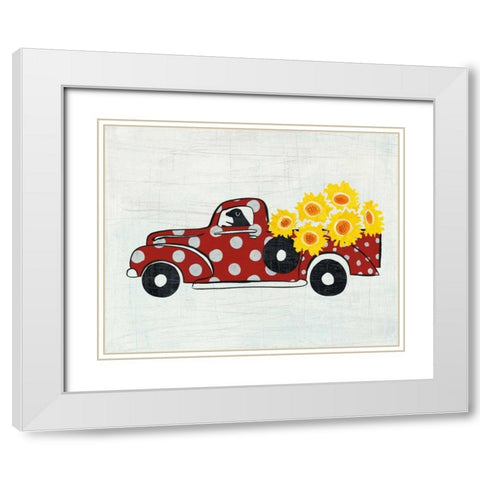 Modern Americana Farm VI White Modern Wood Framed Art Print with Double Matting by Averinos, Melissa
