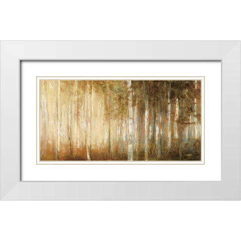 Resolutions Fall White Modern Wood Framed Art Print with Double Matting by Purinton, Julia