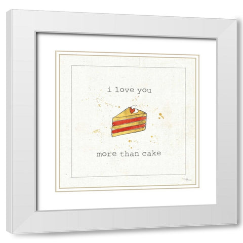 Lil Sweeties III White Modern Wood Framed Art Print with Double Matting by Pela Studio