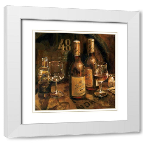 Wine Making White Modern Wood Framed Art Print with Double Matting by Hageman, Marilyn