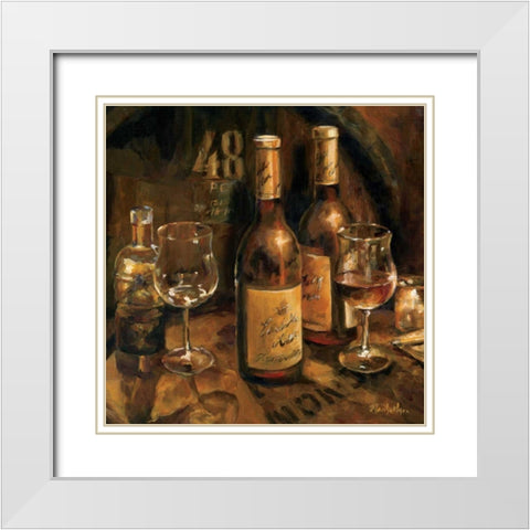 Wine Making White Modern Wood Framed Art Print with Double Matting by Hageman, Marilyn