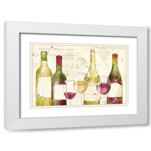 Chateau Winery I White Modern Wood Framed Art Print with Double Matting by Pertiet, Katie