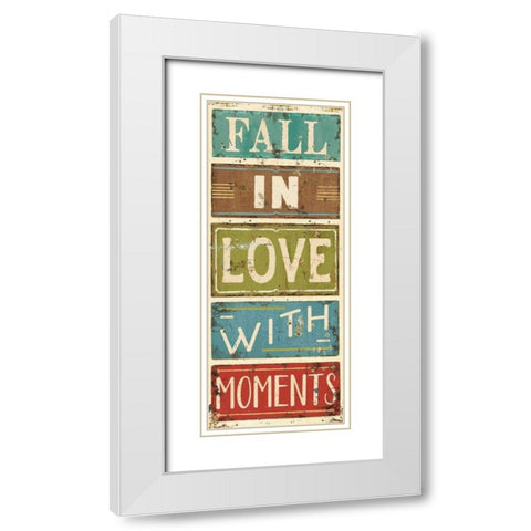 Shine II White Modern Wood Framed Art Print with Double Matting by Pela Studio