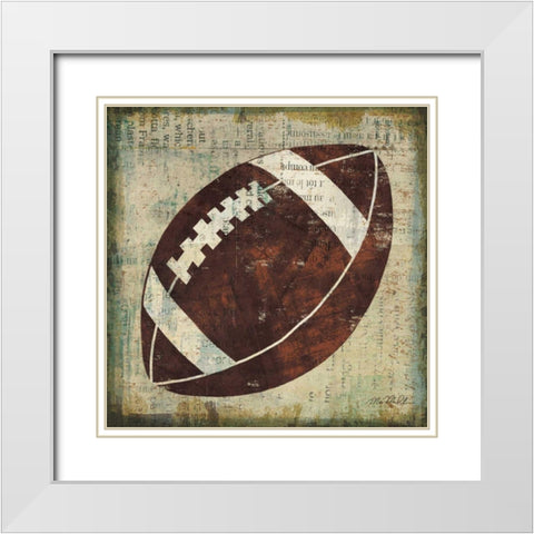Ball III White Modern Wood Framed Art Print with Double Matting by Mullan, Michael