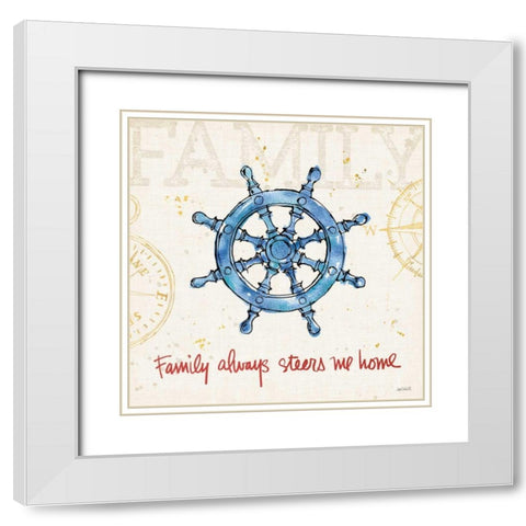 Coastal Life III White Modern Wood Framed Art Print with Double Matting by Tavoletti, Anne