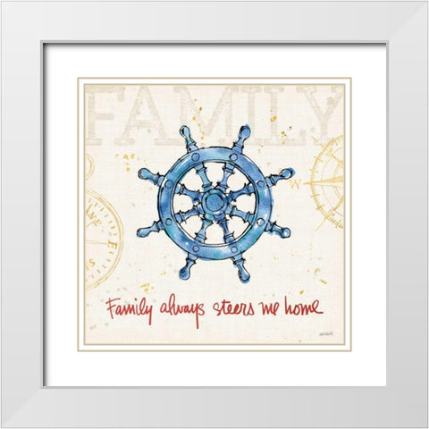 Coastal Life III White Modern Wood Framed Art Print with Double Matting by Tavoletti, Anne
