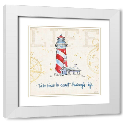 Coastal Life VI White Modern Wood Framed Art Print with Double Matting by Tavoletti, Anne