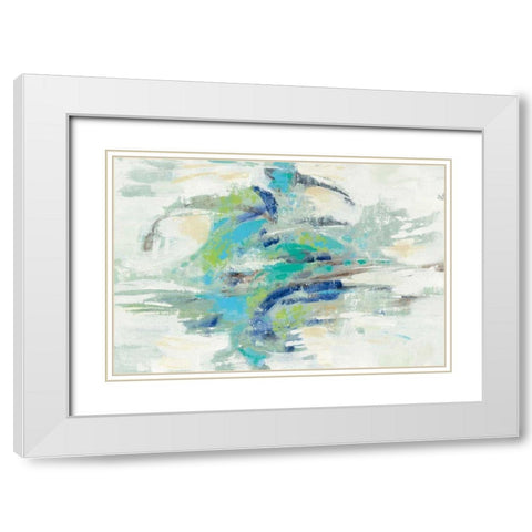 River Whirlpool White Modern Wood Framed Art Print with Double Matting by Vassileva, Silvia