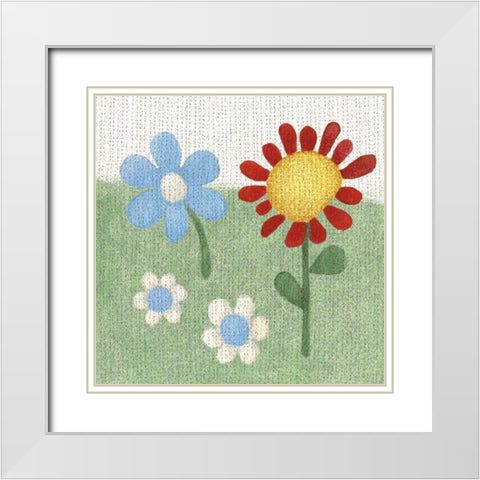 Americana Garden II White Modern Wood Framed Art Print with Double Matting by Grove, Beth