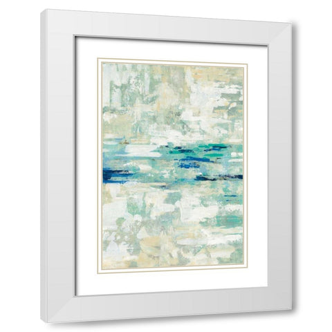Underwater Reflections II White Modern Wood Framed Art Print with Double Matting by Vassileva, Silvia