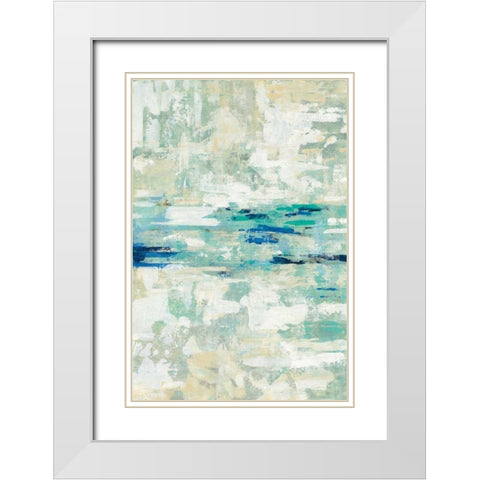 Underwater Reflections II White Modern Wood Framed Art Print with Double Matting by Vassileva, Silvia