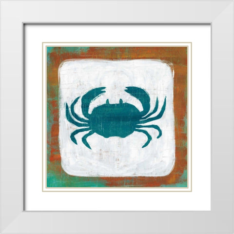 Ahoy V Red Blue White Modern Wood Framed Art Print with Double Matting by Averinos, Melissa