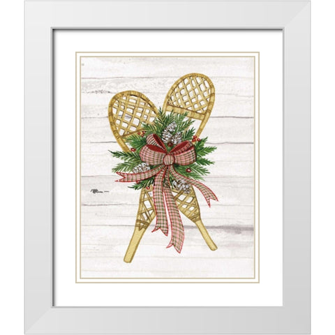 Holiday Sports I on White Wood White Modern Wood Framed Art Print with Double Matting by McKenna, Kathleen Parr