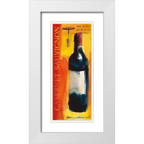 Full Bodied Yellow White Modern Wood Framed Art Print with Double Matting by Clark, Michael